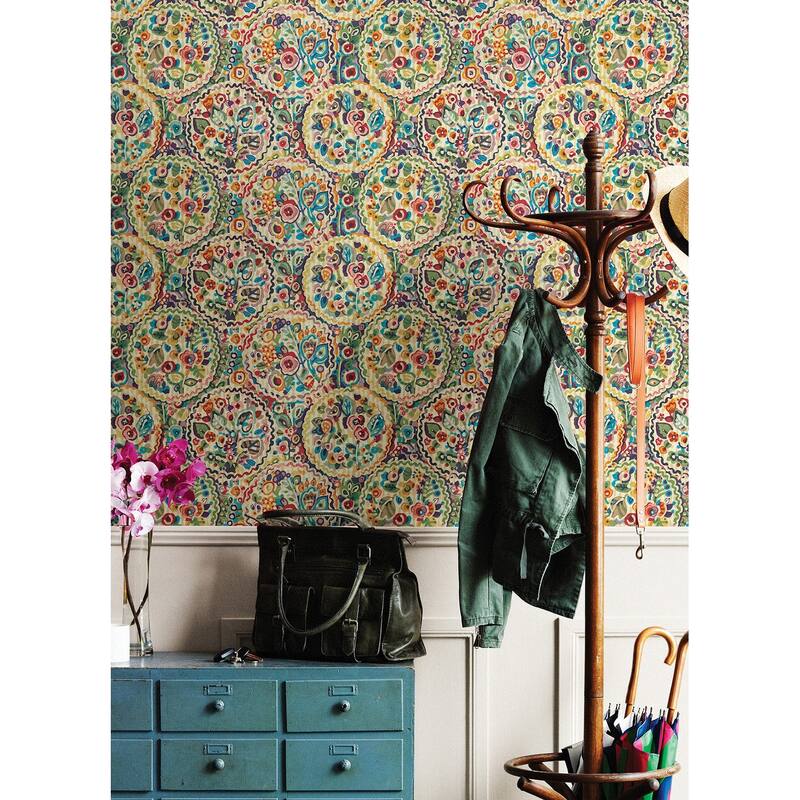 Caroline et Bettina Multi Camille Peel & Stick Wallpaper