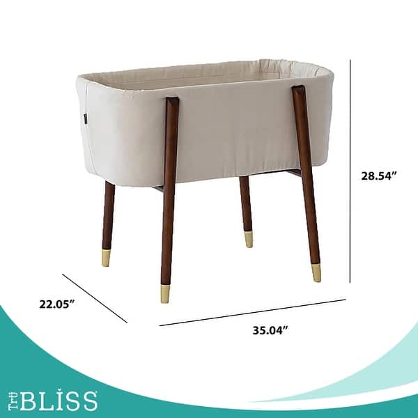 dimension image slide 2 of 3, TruBliss Sova Bassinet