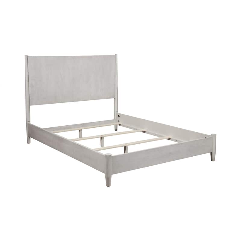 HomeRoots Gray Solid Wood California King Bed Frame