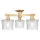 preview thumbnail 4 of 21, Innovations Lighting Endless Possibilities Arcadia - Niagara - 3 Light 24" Semi-Flush Mount Brushed Brass