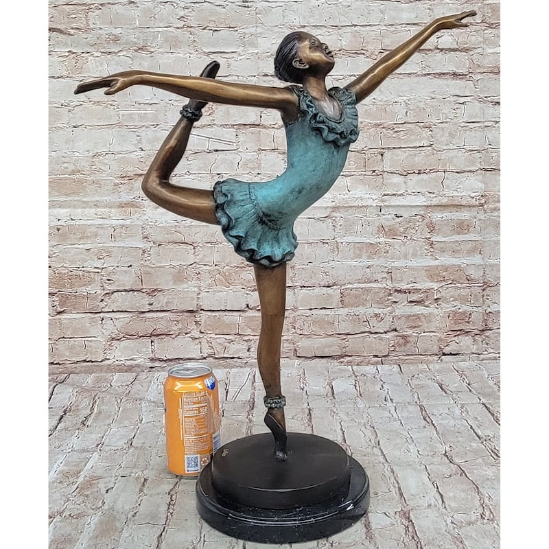Signed Collett Collector Edition Prima Ballerina Bronze Sculpture Figurine Art