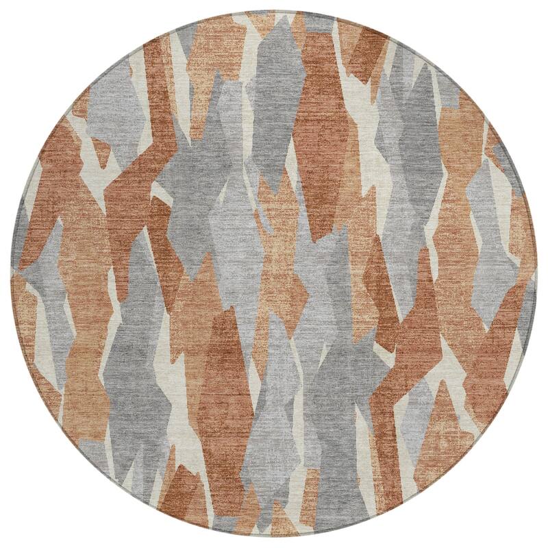 Machine Washable Indoor/ Outdoor Contemporary Dylan Chantille Rug