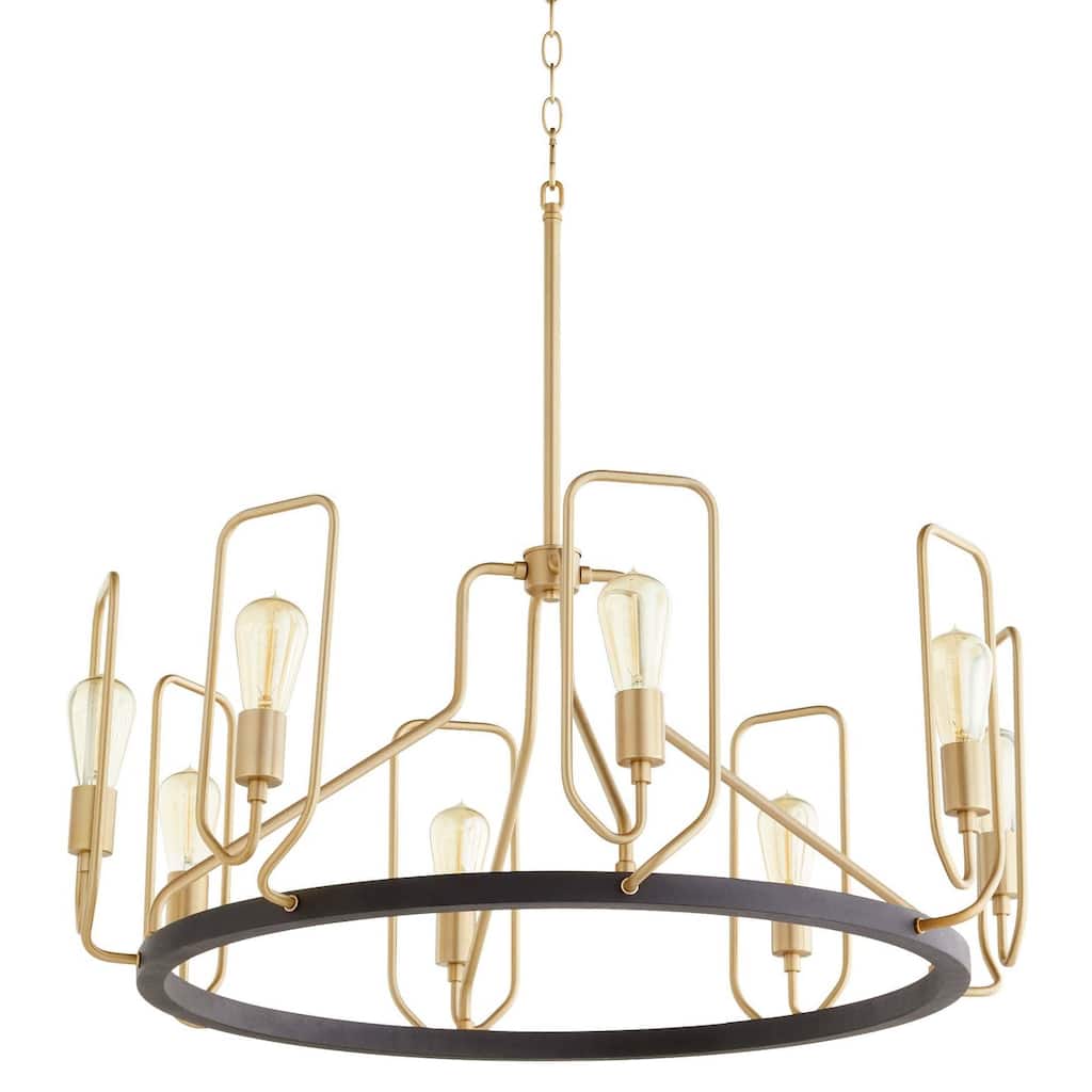 Quorum International 65-8-80 Howe 8 Light 32" Wide Ring Chandelier