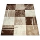 preview thumbnail 14 of 18, Modern Designer Area Rug Checkered with Contour Cut