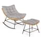 Option Rocking Chair with Footstool
