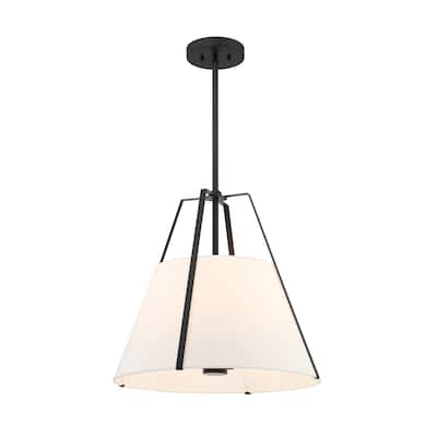 4 Light Black Pendant
