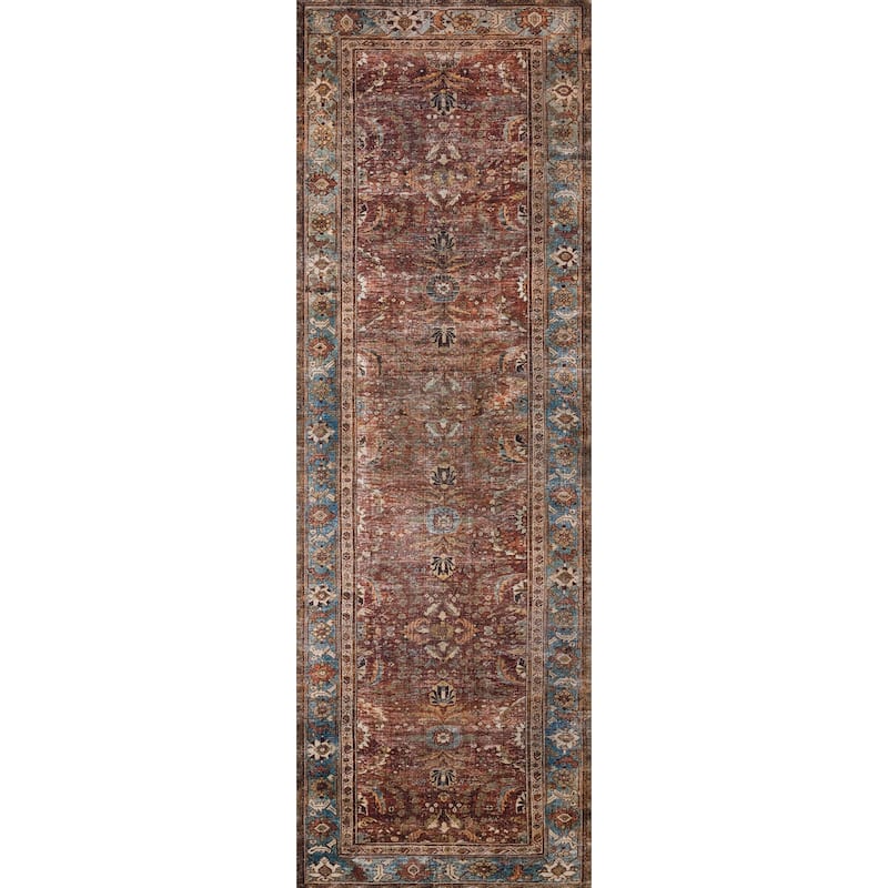 Alexander Home Isabelle Traditional Vintage Border Printed Area Rug