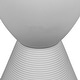 preview thumbnail 65 of 143, Boyd Round Side Table with Ribbed Design Base - Accent Hourglass End Table with Removable Lid for Living Room & Bedroom