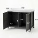 preview thumbnail 80 of 93, 100% Solid Wood Outdoor Kitchen Cabinet Set, Modular Patio BBQ Island Sideboard Buffet Pantry