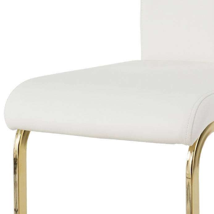 Classic Set of 6 PU Upholstered Dining Chairs - N/A