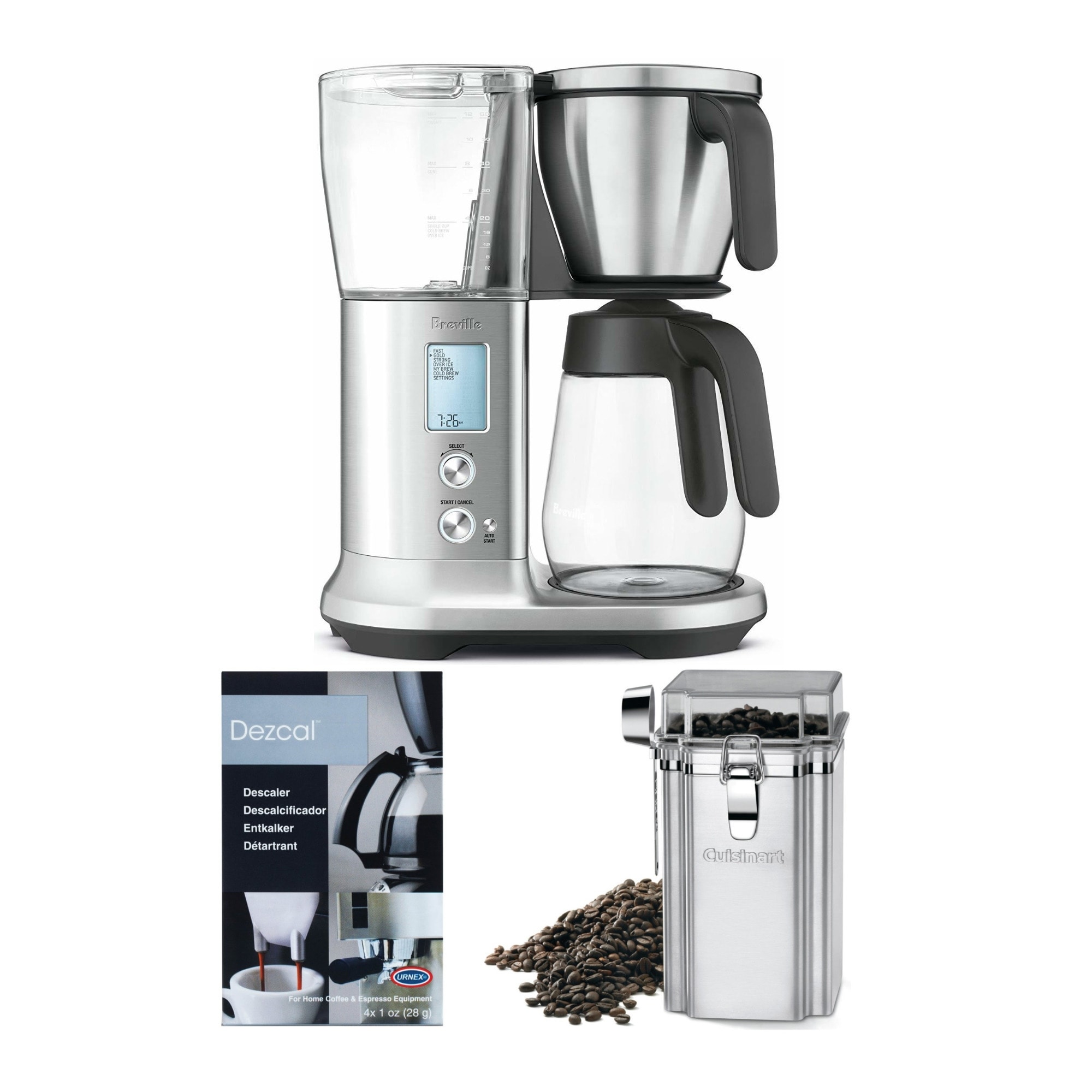 Breville BDC400 Precision Brewer Glass Coffee Maker - Brushed Stainless Steel