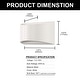 preview thumbnail 11 of 18, YANSUN 2 PCS 1-Light Modern White/Black Indoor Wall Sconce, G9 Minimalist Wall Light for Living Rooms, Bedrooms, and Hallways