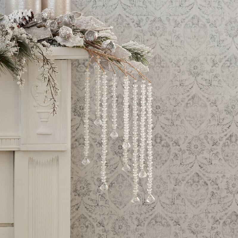 Hanging Prism Christmas Artificial Branch Sprays - 24" - Set of 2