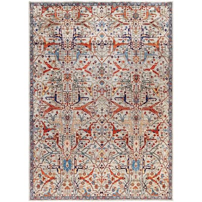 Serapi One-of-a-Kind Hand-Knotted Area Rug - Gray - 9' 0" x 12' 3"
