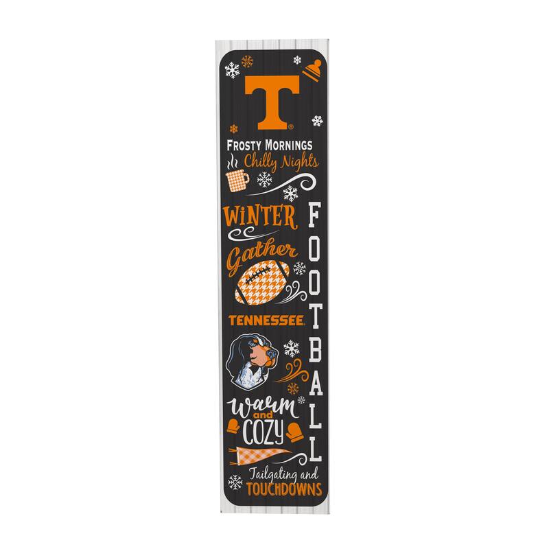 47" Double Sided Seasonal Porch Leaner, University of Tennessee - 47" x 11.25"