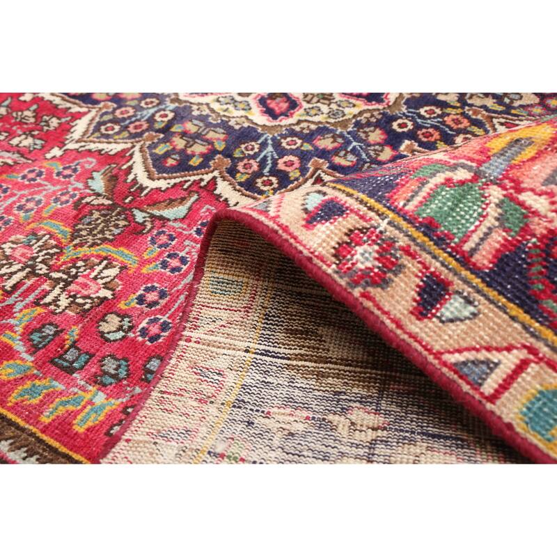 ECARPETGALLERY Hand-knotted Antalya Vintage Red Wool Rug - 6'2 x 9'3