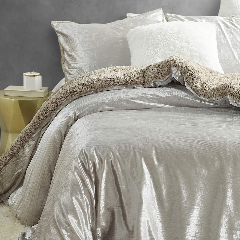 Velvet Crush - Coma Inducer® Oversized Comforter Set - Crinkle Iced Almond