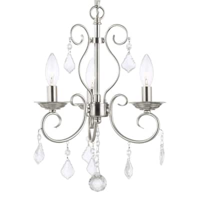 Livex Lighting Donatella Convertible 3 Light 1 Tier Chandelier / Semi