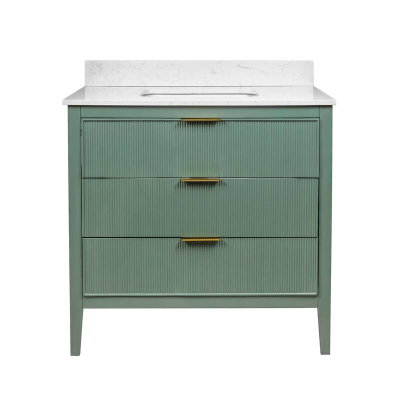 Evelyn 36-inch Vanity with Engineered Marble Top