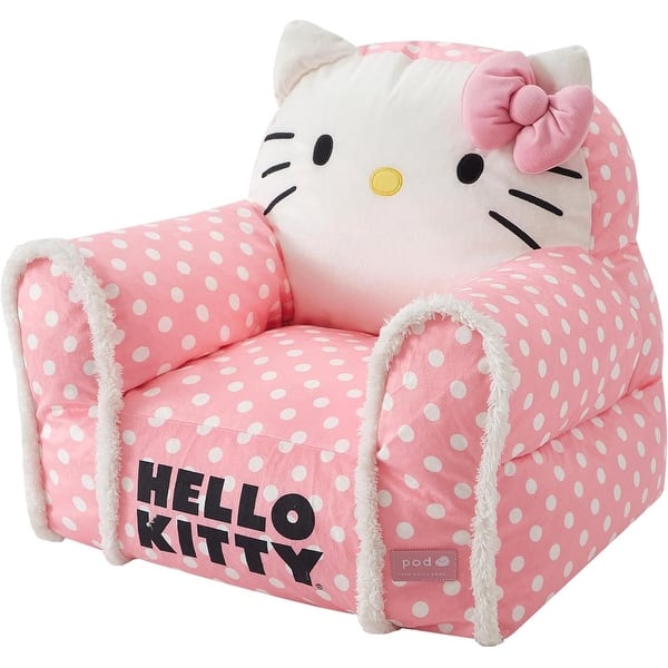 slide 2 of 6, Sanrio Hello Kitty Figural Bean Bag Chair