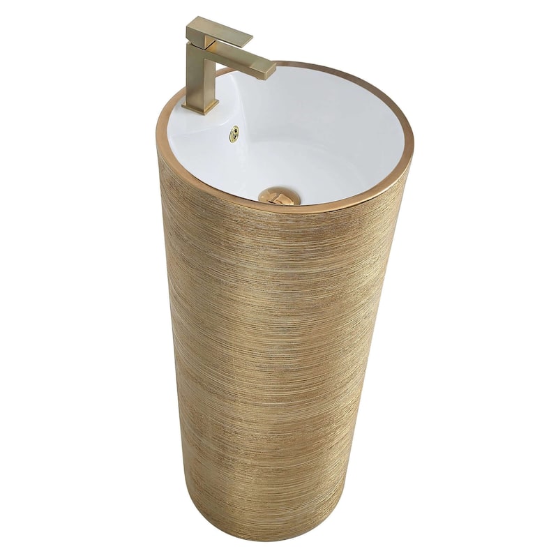 Fine Fixtures VANNES PEDESTAL 16"X16" BRUSHED GOLD