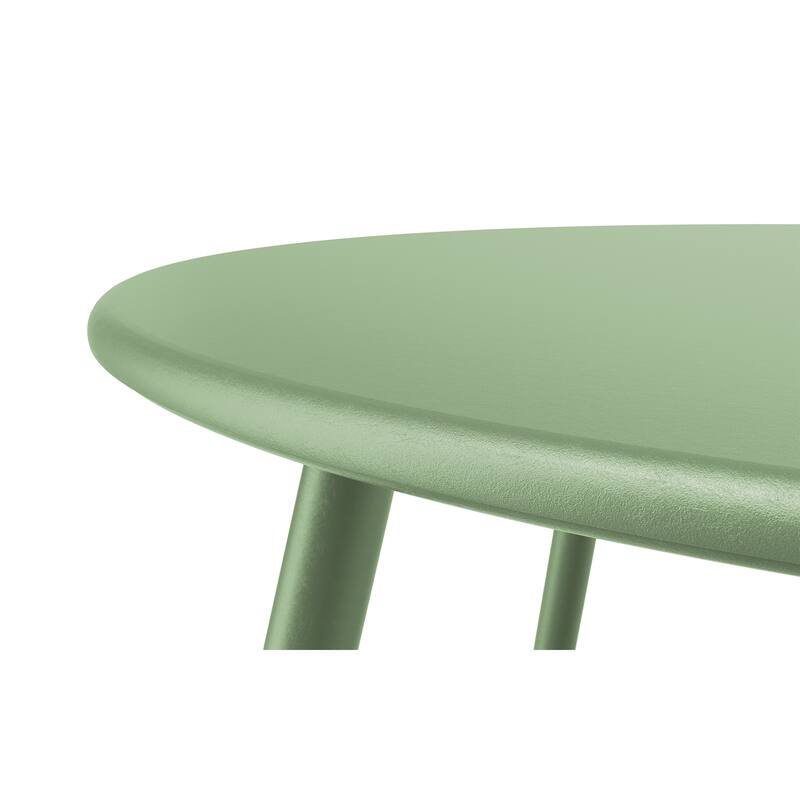 Clihome Outdoor Modern Steel Round Accent Side Table