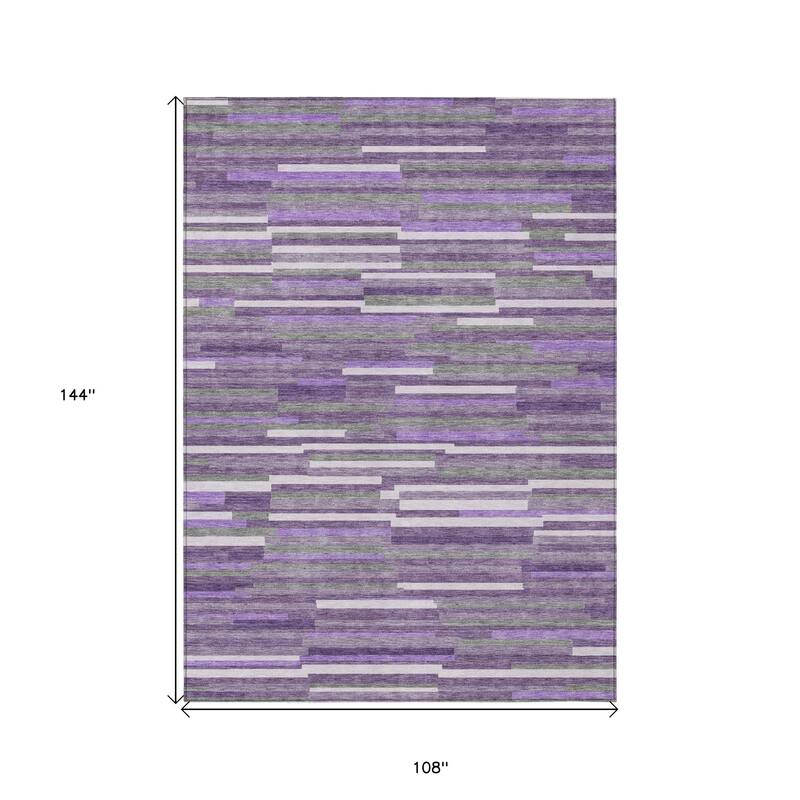 HomeRoots Striped Transitional Rectangle Outdoor Rug