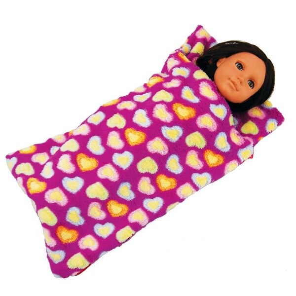 Purple Sleeping Bag w//Flowers for 18 inch American Girl Doll Clothes Sleepwear