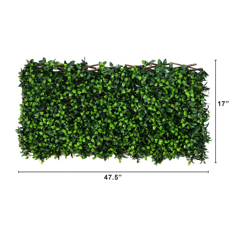 Artificial Gardenia UV Resistant Expandable Outdoor Fence - 40" x 80"
