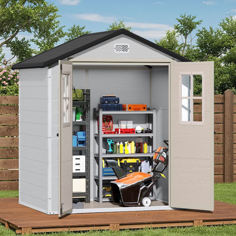 Moasis 6x4.4 Ft Resin Storage Shed