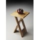 preview thumbnail 3 of 1, Handmade Butler Hammond Natural Wood Folding Table (India)