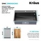 preview thumbnail 130 of 137, KRAUS Kore Workstation Drop-In Stainless Steel Kitchen Sink