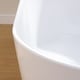 preview thumbnail 19 of 28, Freestanding Acrylic Soaking Bathtub With Chrome Drain And Overflow Holes