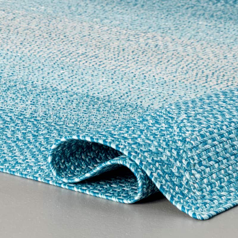 Nuloom Jayda Braided Ombre Indoor/Outdoor Area Rug
