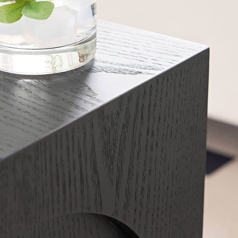 GDF Studio - Tilson Modern Faux Wood Side Table with Imitation Solid Wood Design