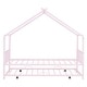 preview thumbnail 26 of 45, Metal Adorable House Twin Size House Bed with Twin Size Trundle Bed,Kids and Baby