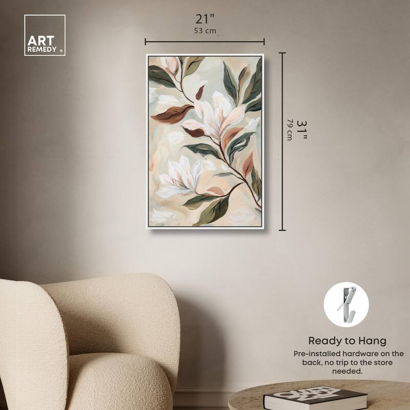 Soft Magnolia II Canvas by Art Remedy