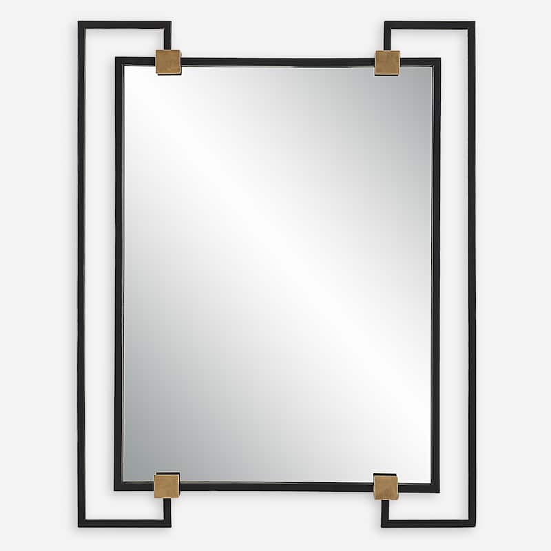 Uttermost Ivey Rectangle Industrial Mirror - 32.5"W x 42"H x 2.5"D