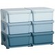 preview thumbnail 2 of 7, 3 Tier Kids Toy Storage Organizer Storage Unit with Removable Drawers,Blue