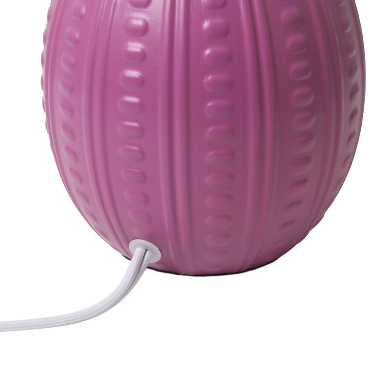 Mini Oval Table Lamp with Tapered Shade - 12.5" - Pink