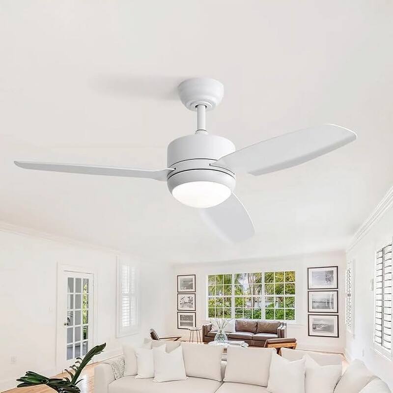 Sofucor 46''/47'' Strong Airflow High CFM Ceiling Fans with Lights and Remote Bedroom Noiseless ETL Fans