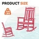 preview thumbnail 171 of 174, Outdoor Patio HDPE Rocking Chiar, Extra Wide Seat & Backrest