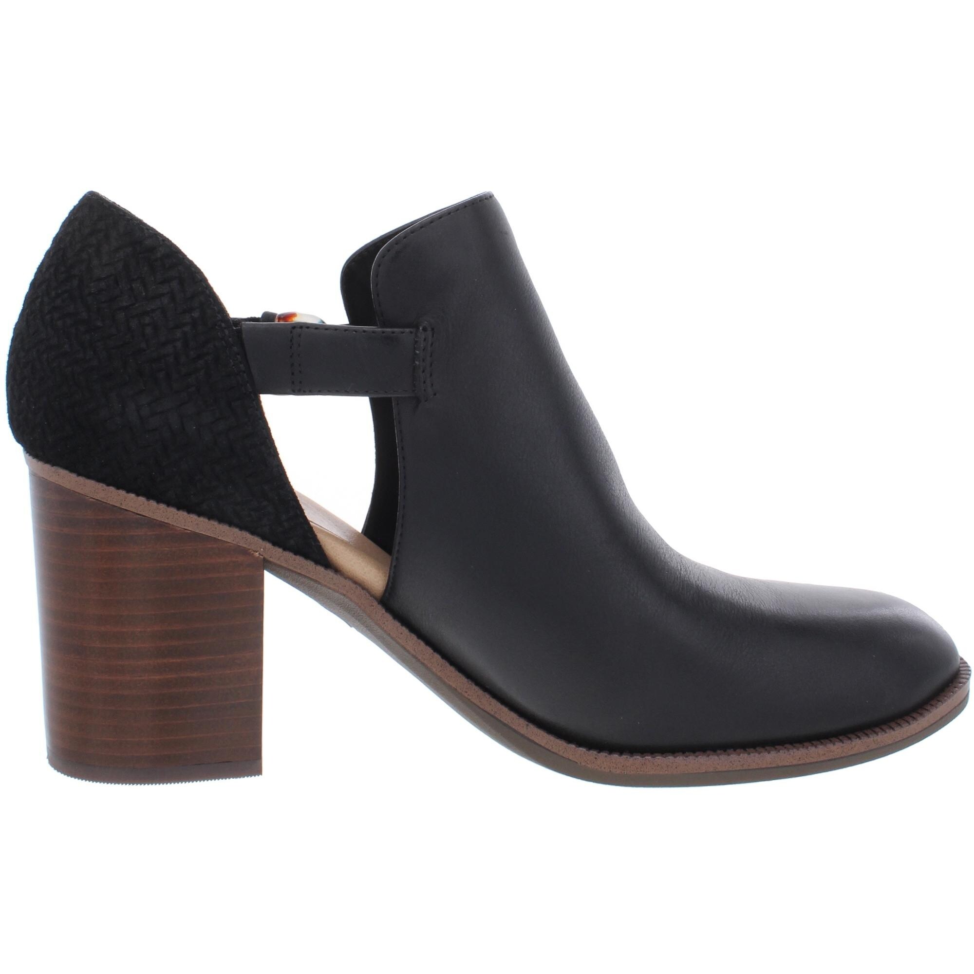 dr scholl's peep toe booties