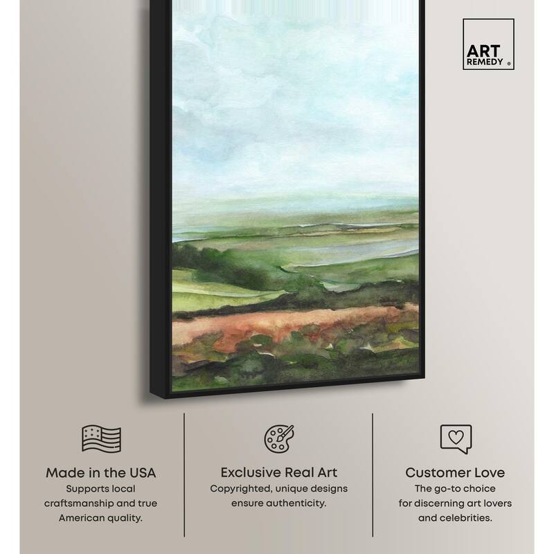 Watercolor Horizon Canvas by Art Remedy