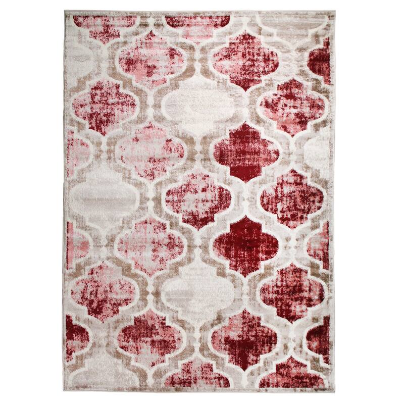 Superior Viking Contemporary Geometric Trellis Indoor Runner or Area Rug