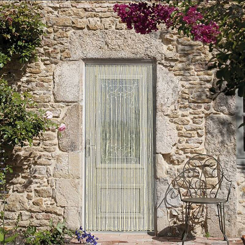 Braided Cotton/Polyester Rope Door Curtain 54 Strings 79" H x 36" W - 79" H x 36" W x 0.8" D