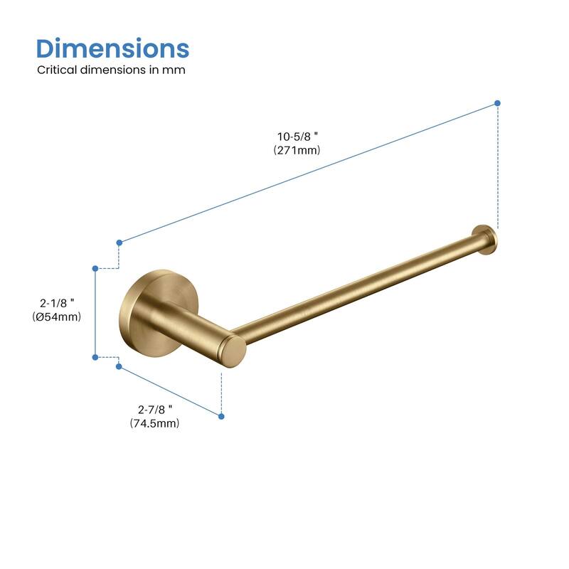 Circular 10 inch Bathroom Towel Bar