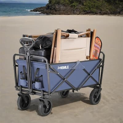 2 Folding Campers,Big Large Capacity Folding Cart Wagon Cart