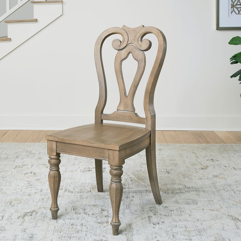 Magnolia Manor Splat Back Side Chair (Set of 2) - Weathered Bisque