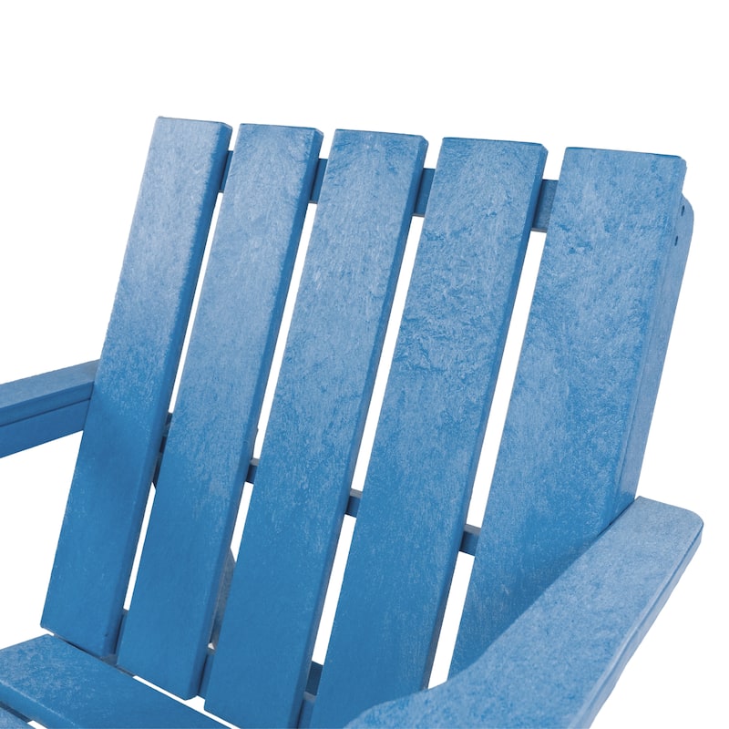 Amalfi Fully Assembled All-Weather HDPE Outdoor Folding Modern Adirondack Chair